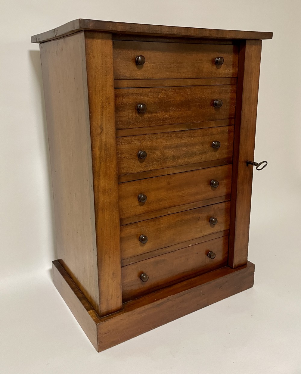 Victorian Mahogany Tabletop Wellington Chest
