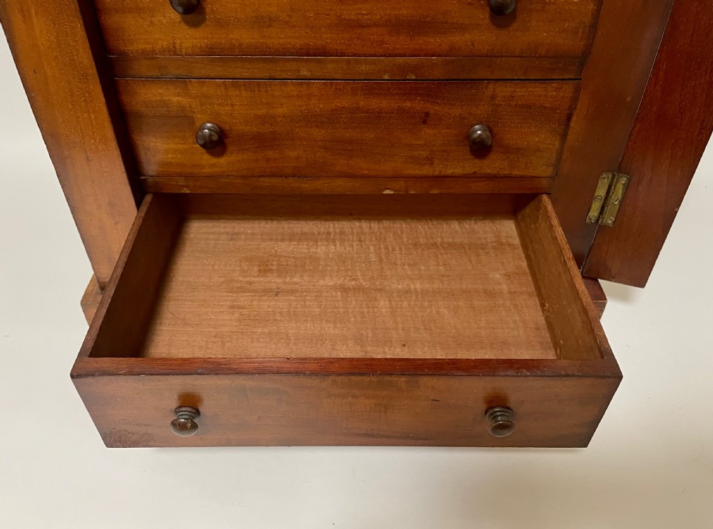 Victorian Mahogany Tabletop Wellington Chest View V