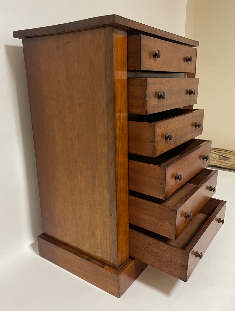 Victorian Mahogany Tabletop Wellington Chest View XIII