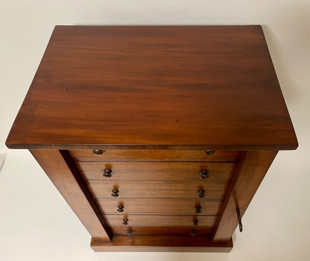 Victorian Mahogany Tabletop Wellington Chest View XXI