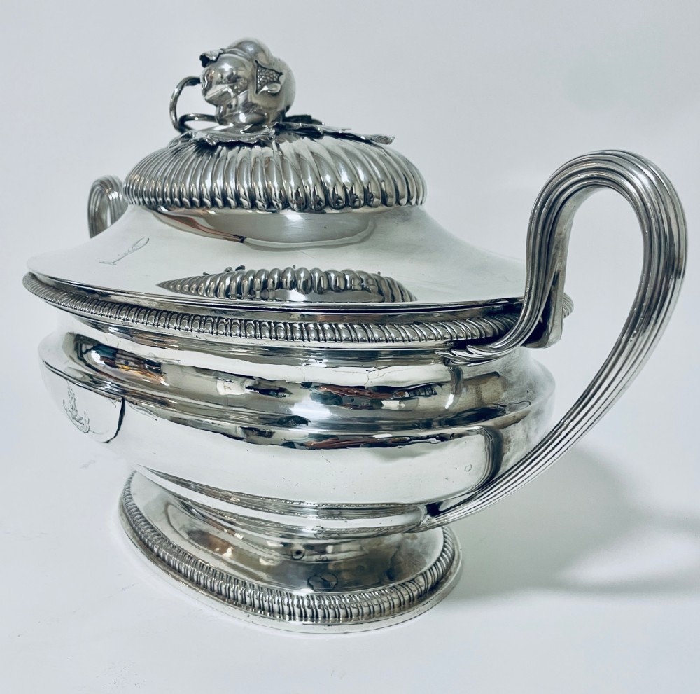 Antique 18th Century Georgian Solid Sterling Silver Tureen View II