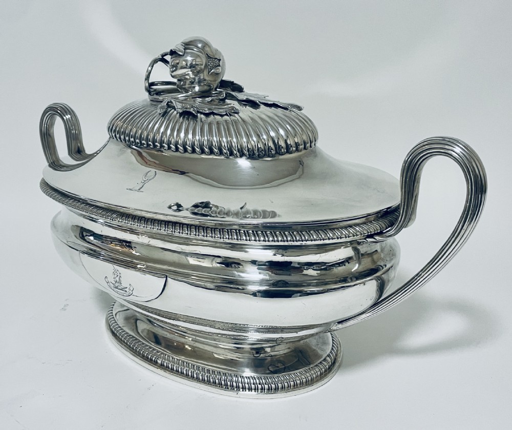 Antique 18th Century Georgian Solid Sterling Silver Tureen View III