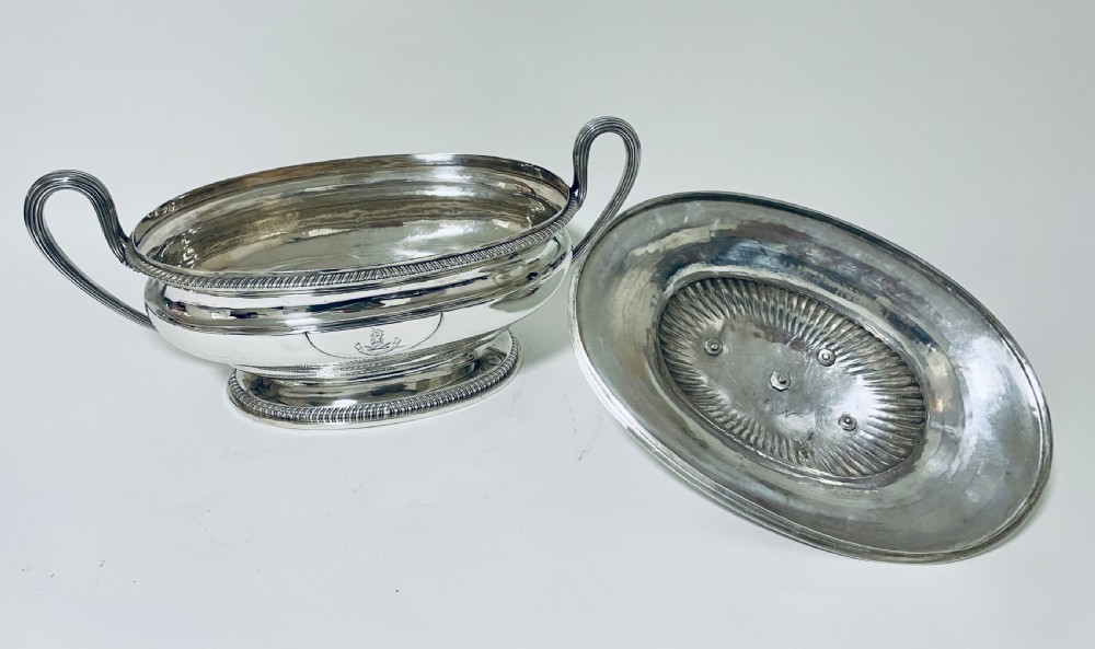 Antique 18th Century Georgian Solid Sterling Silver Tureen View X