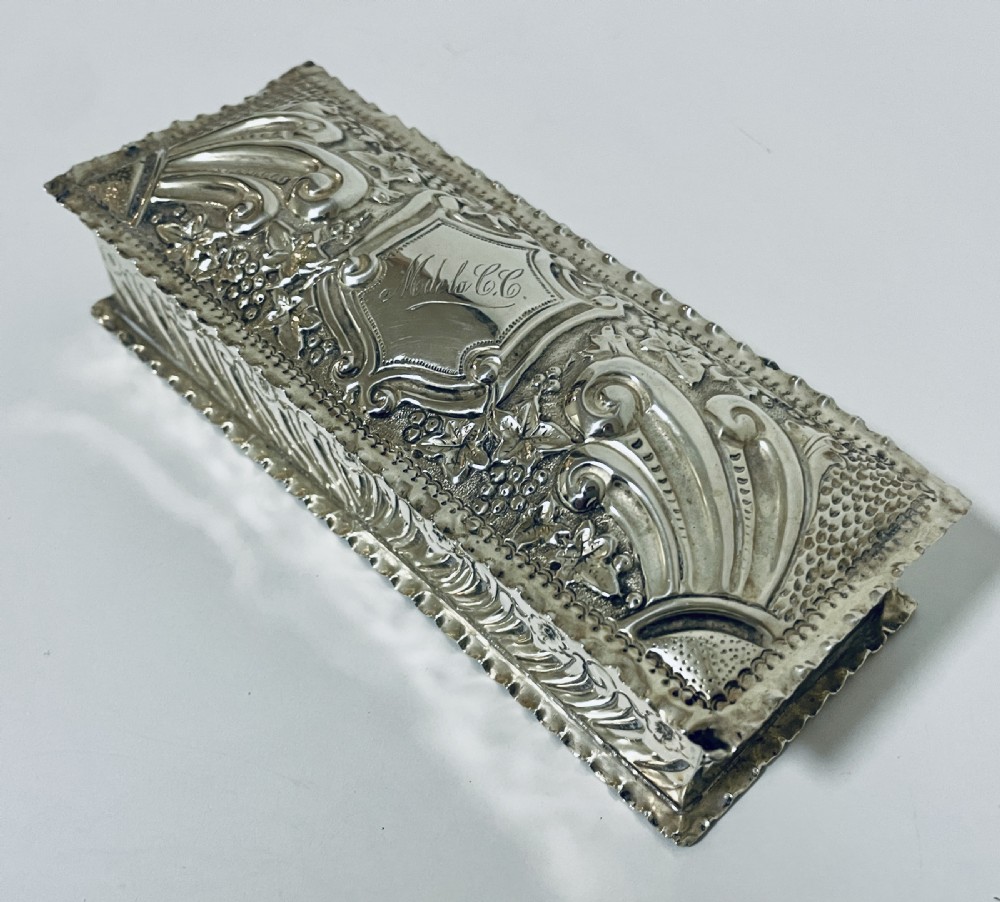 Antique Victorian Solid Silver Box View III