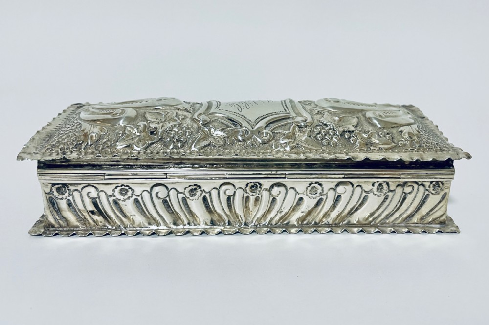 Antique Victorian Solid Silver Box View XI