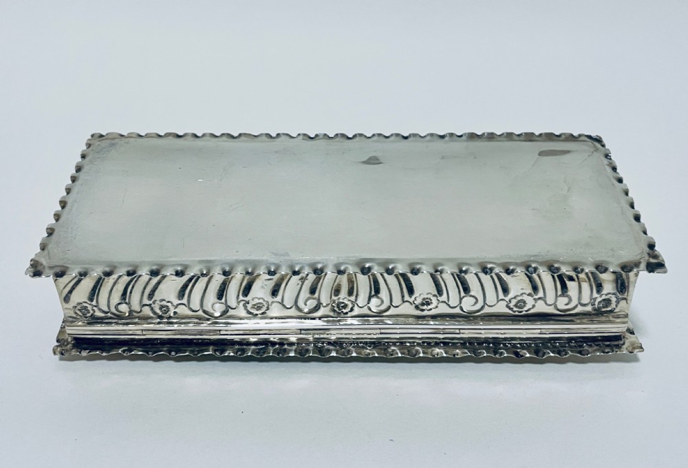 Antique Victorian Solid Silver Box View XIX