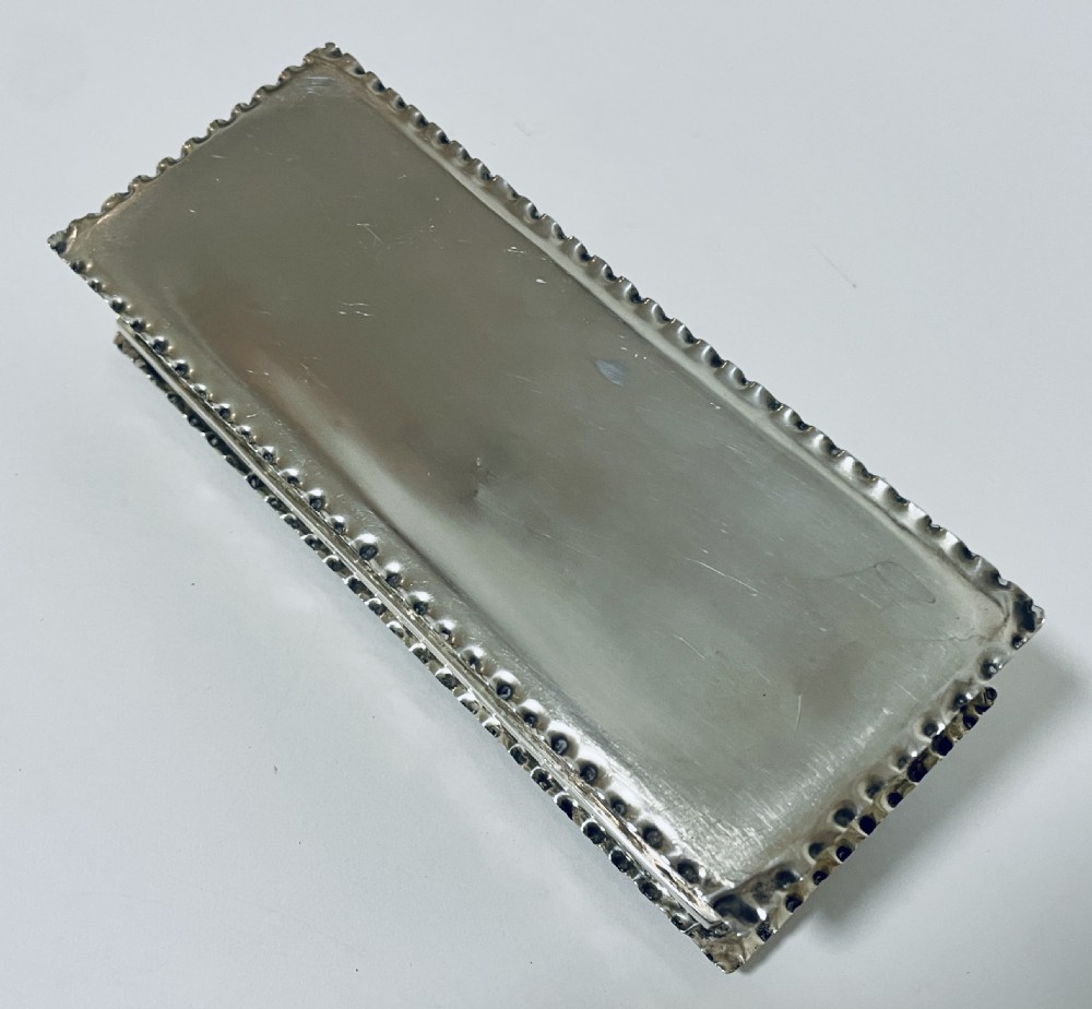 Antique Victorian Solid Silver Box View XX