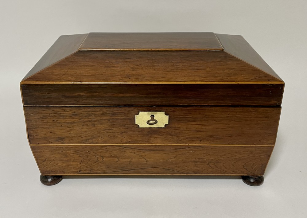 Antique Regency Rosewood Fitted Jewellery Box View II