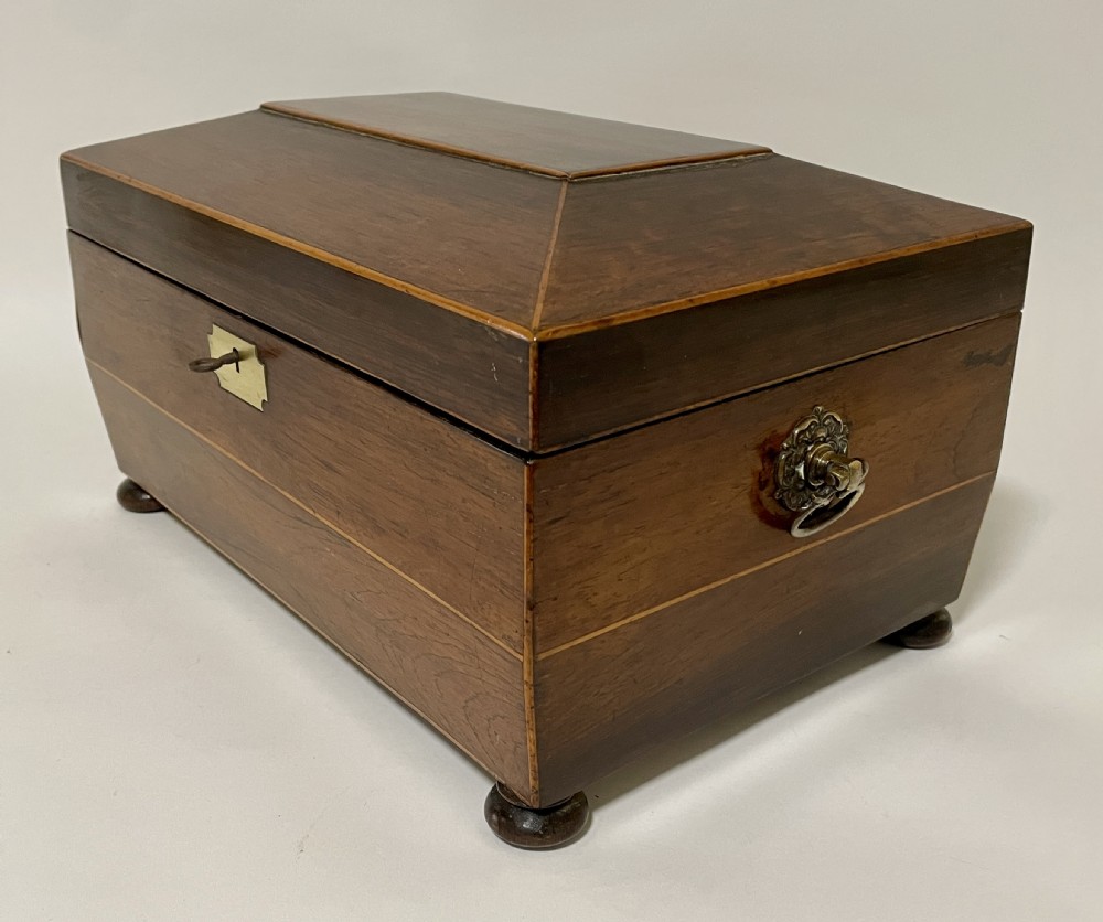 Antique Regency Rosewood Fitted Jewellery Box View III
