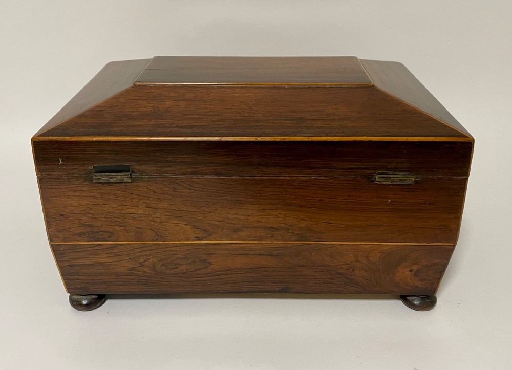 Antique Regency Rosewood Fitted Jewellery Box View IV