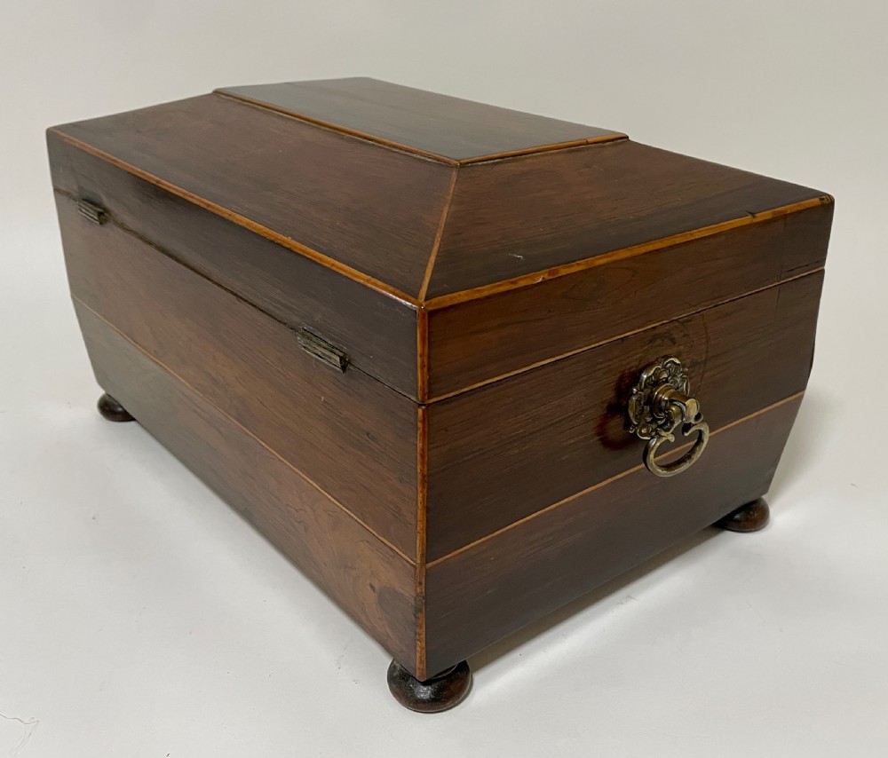 Antique Regency Rosewood Fitted Jewellery Box View VI