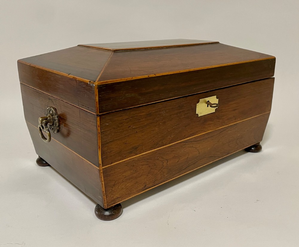 Antique Regency Rosewood Fitted Jewellery Box View X