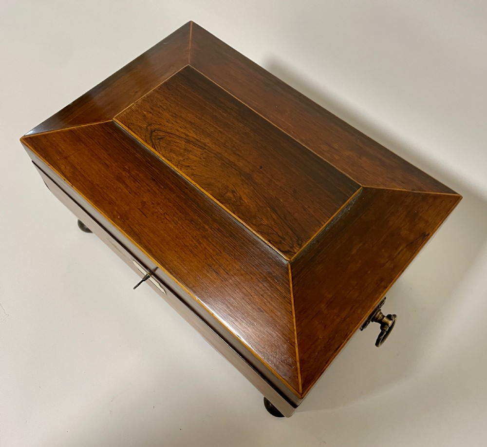 Antique Regency Rosewood Fitted Jewellery Box View XII