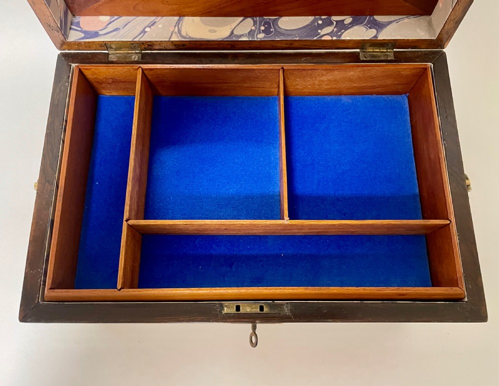 Antique Regency Rosewood Fitted Jewellery Box View XVI