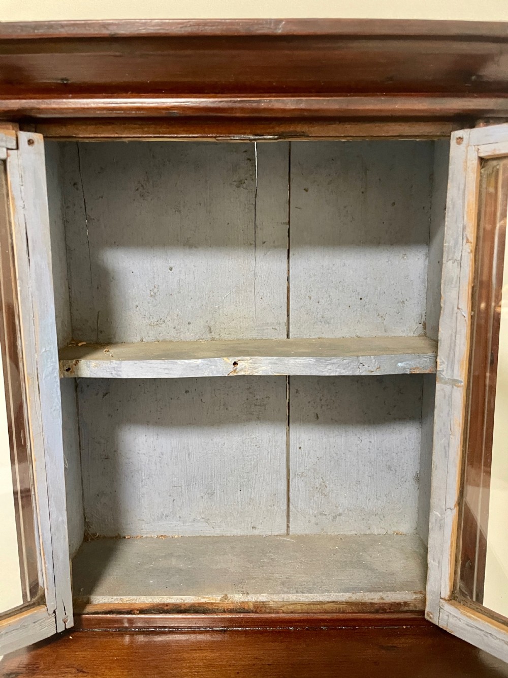 Antique Miniature Apprentice Glazed Dresser View VII