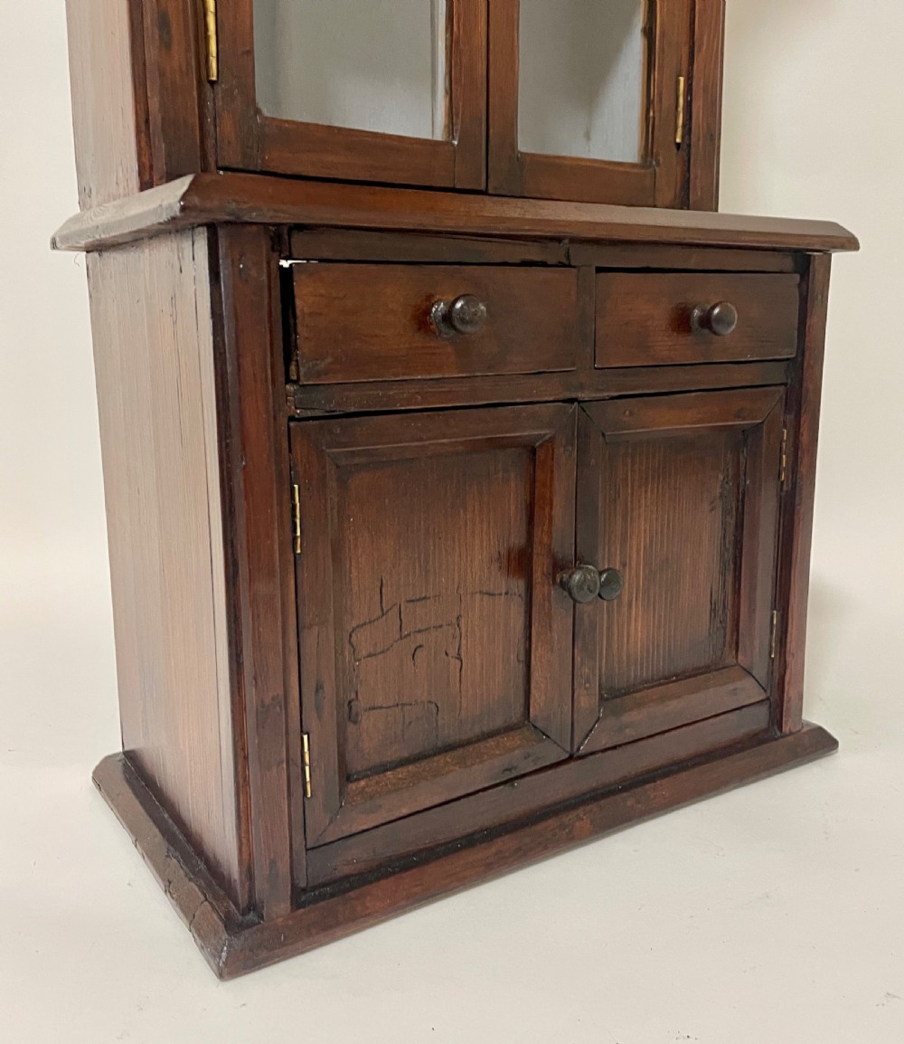 Antique Miniature Apprentice Glazed Dresser View XXII