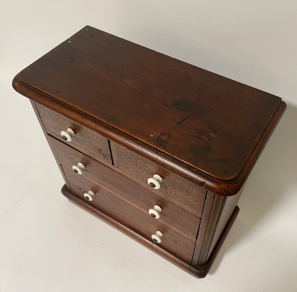 Antique Miniature Apprentice Chest of Drawers View V