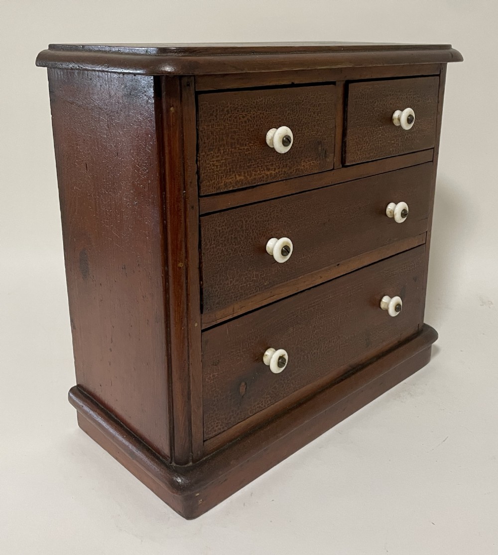 Antique Miniature Apprentice Chest of Drawers View X
