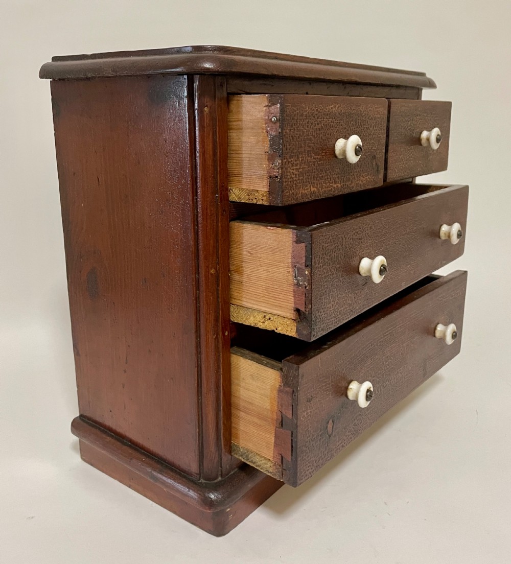 Antique Miniature Apprentice Chest of Drawers View XII