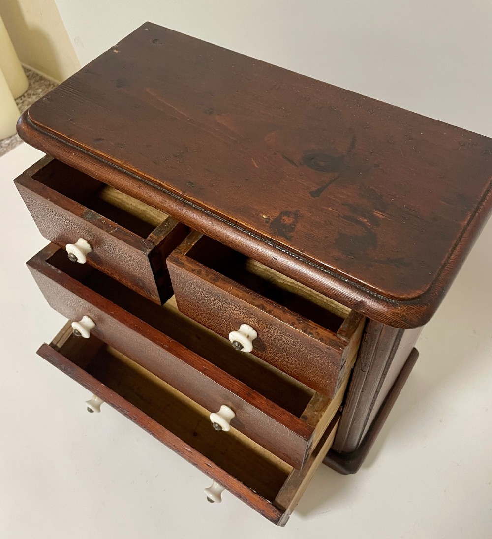 Antique Miniature Apprentice Chest of Drawers View XV