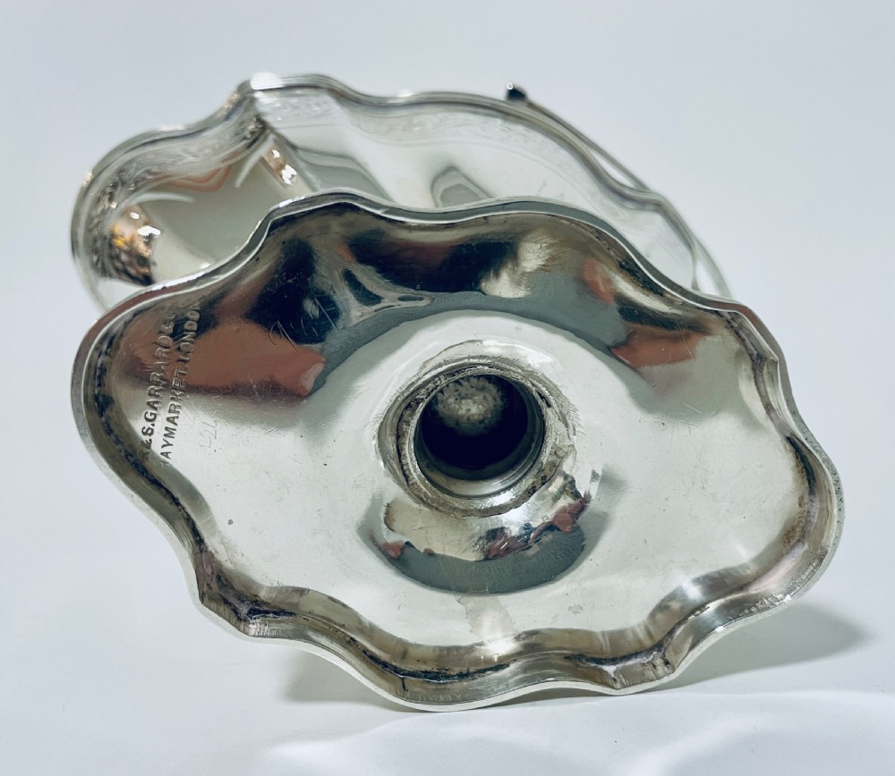 Antique Sterling Silver Sugar Basket by Garrard View X