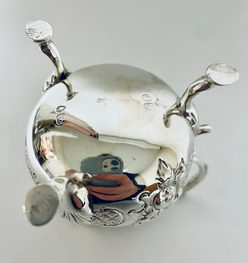 Antique Victorian Solid Silver Cream Jug View XII