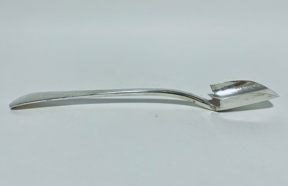 Antique Solid Silver Stilton Scoop View III