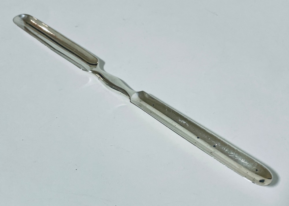 Antique Solid Sterling Silver Marrow Scoop
