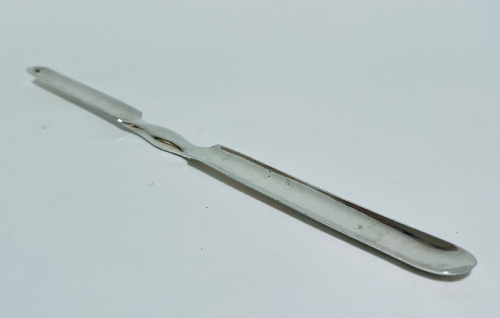 Antique Solid Sterling Silver Marrow Scoop View III