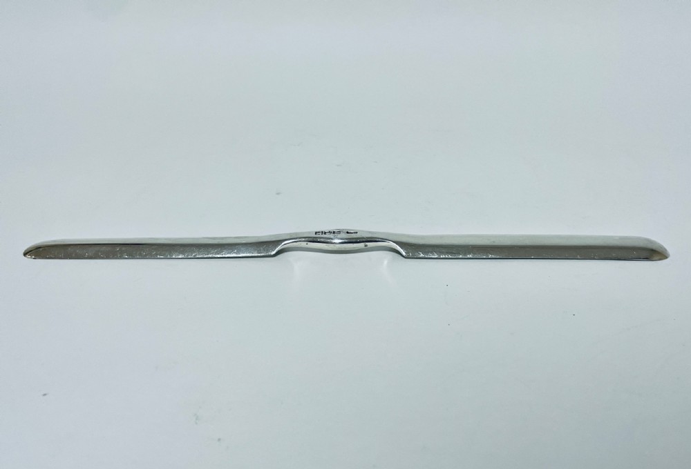 Antique Solid Sterling Silver Marrow Scoop View VII
