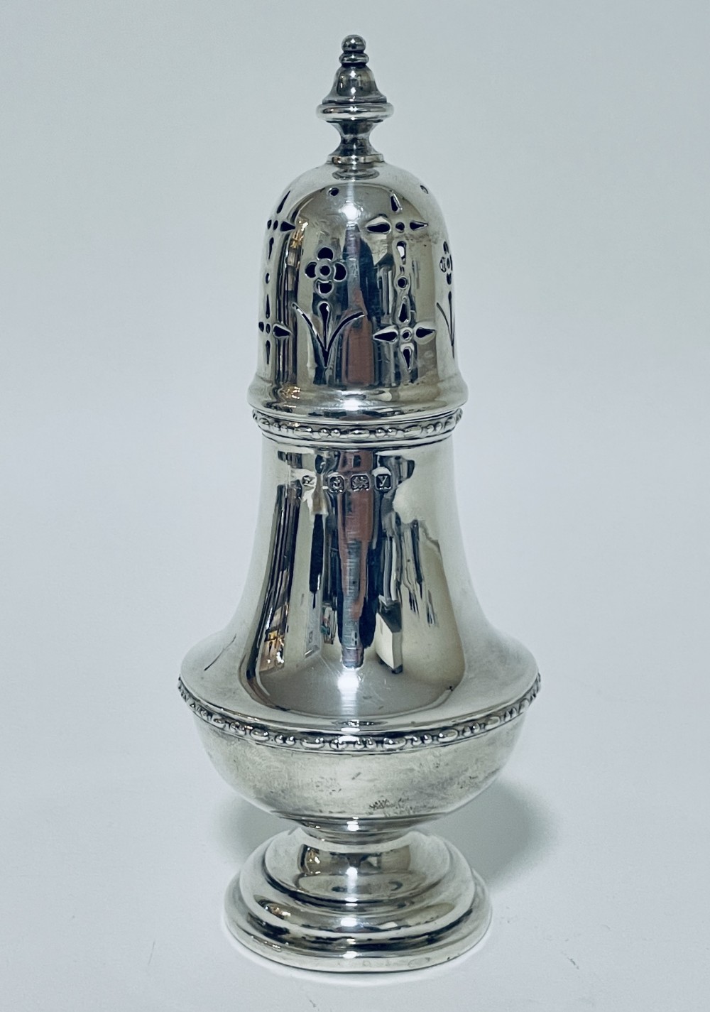 Antique Solid Silver Sugar Shaker Caster