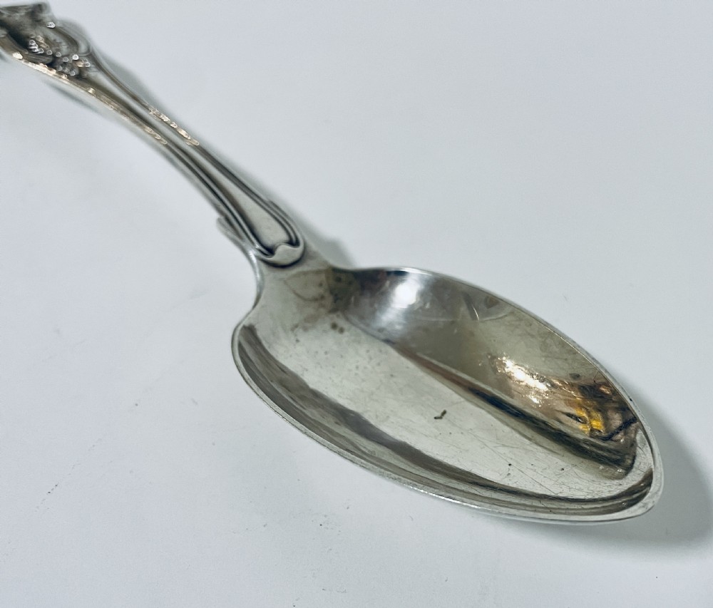 Victorian Exeter Silver Serving Spoon View III
