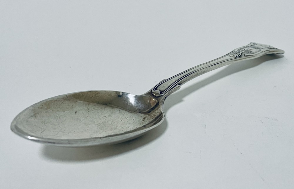 Victorian Exeter Silver Serving Spoon View IV