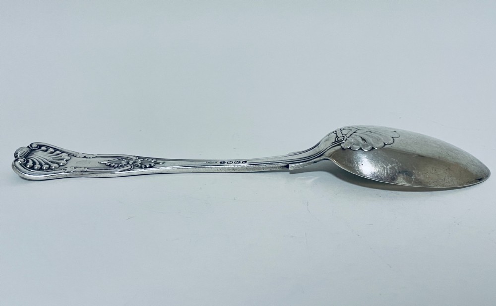 Victorian Exeter Silver Serving Spoon View IX