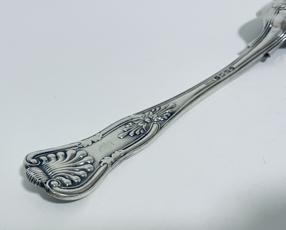 Victorian Exeter Silver Serving Spoon View XII
