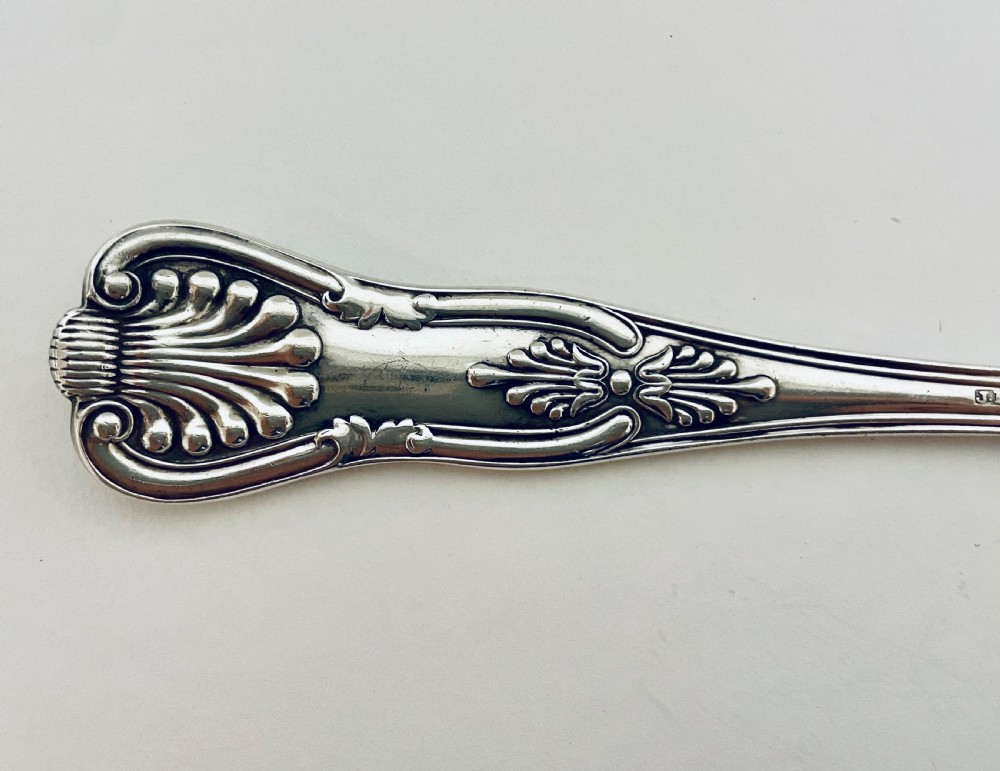 Victorian Exeter Silver Serving Spoon View XIII