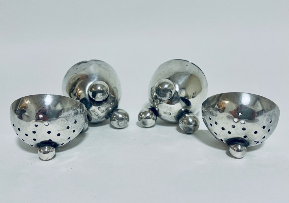 Pair of Antique Silver Pepper Pots View XI