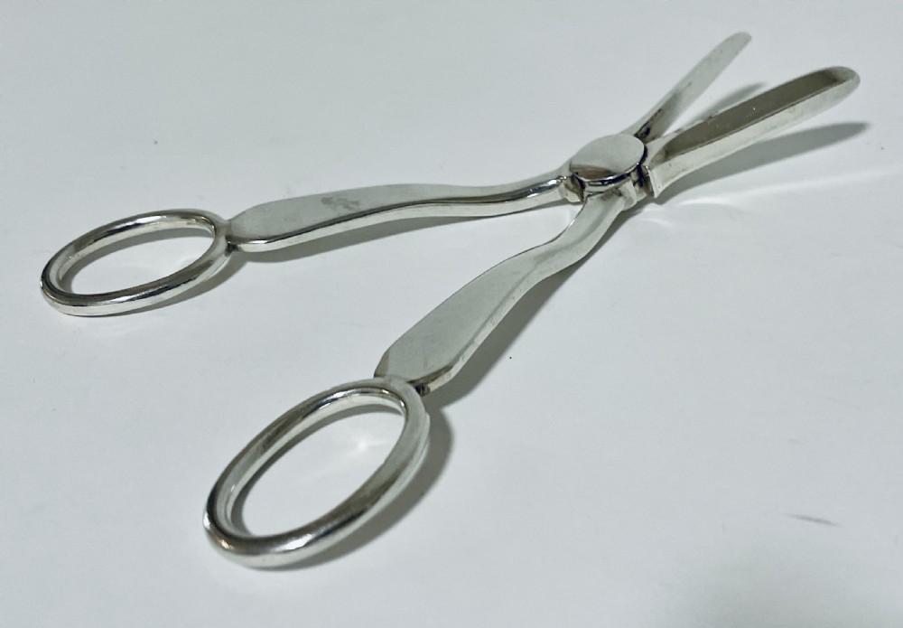 Antique Solid Silver Grape Scissors View IV