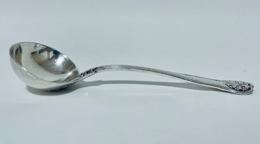 Antique Georgian Solid Silver Kings Pattern Ladle