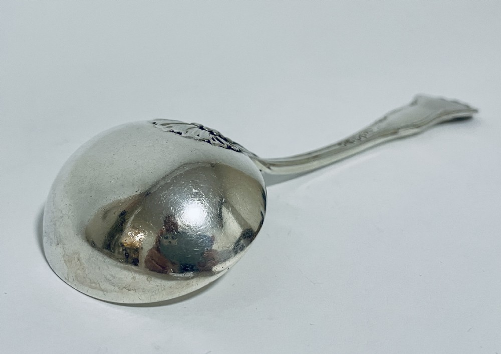 Antique Georgian Solid Silver Kings Pattern Ladle View XIV