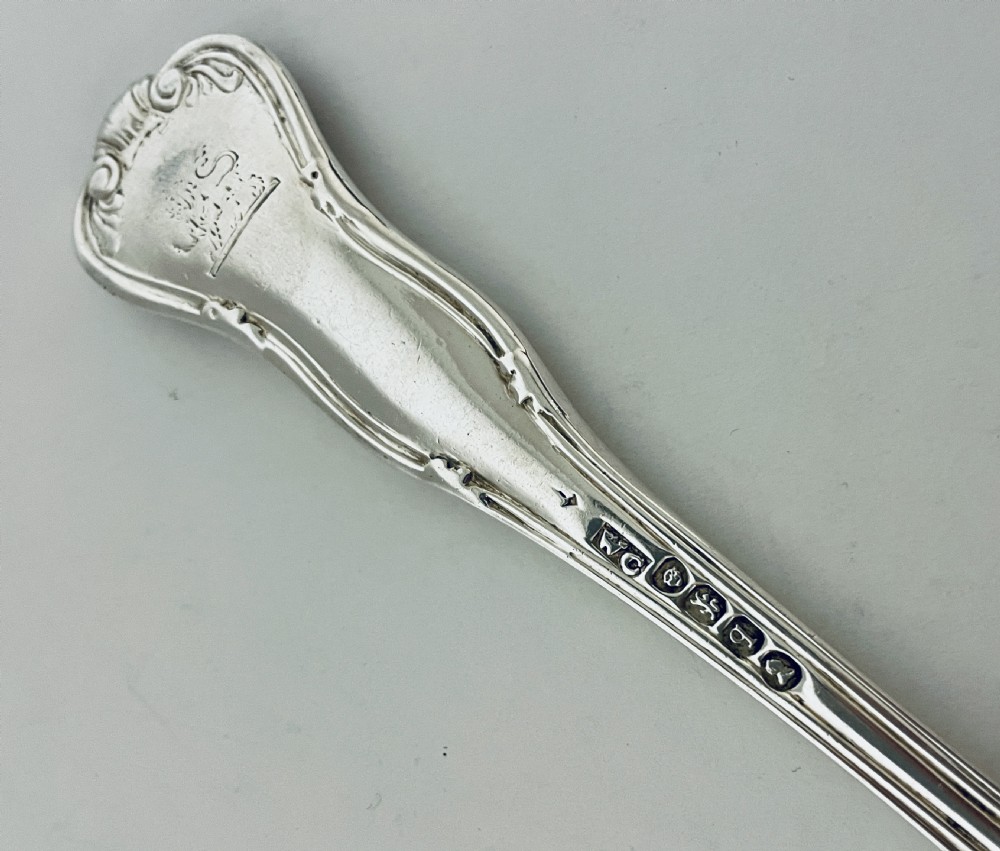 Antique Georgian Solid Silver Kings Pattern Ladle View XVII