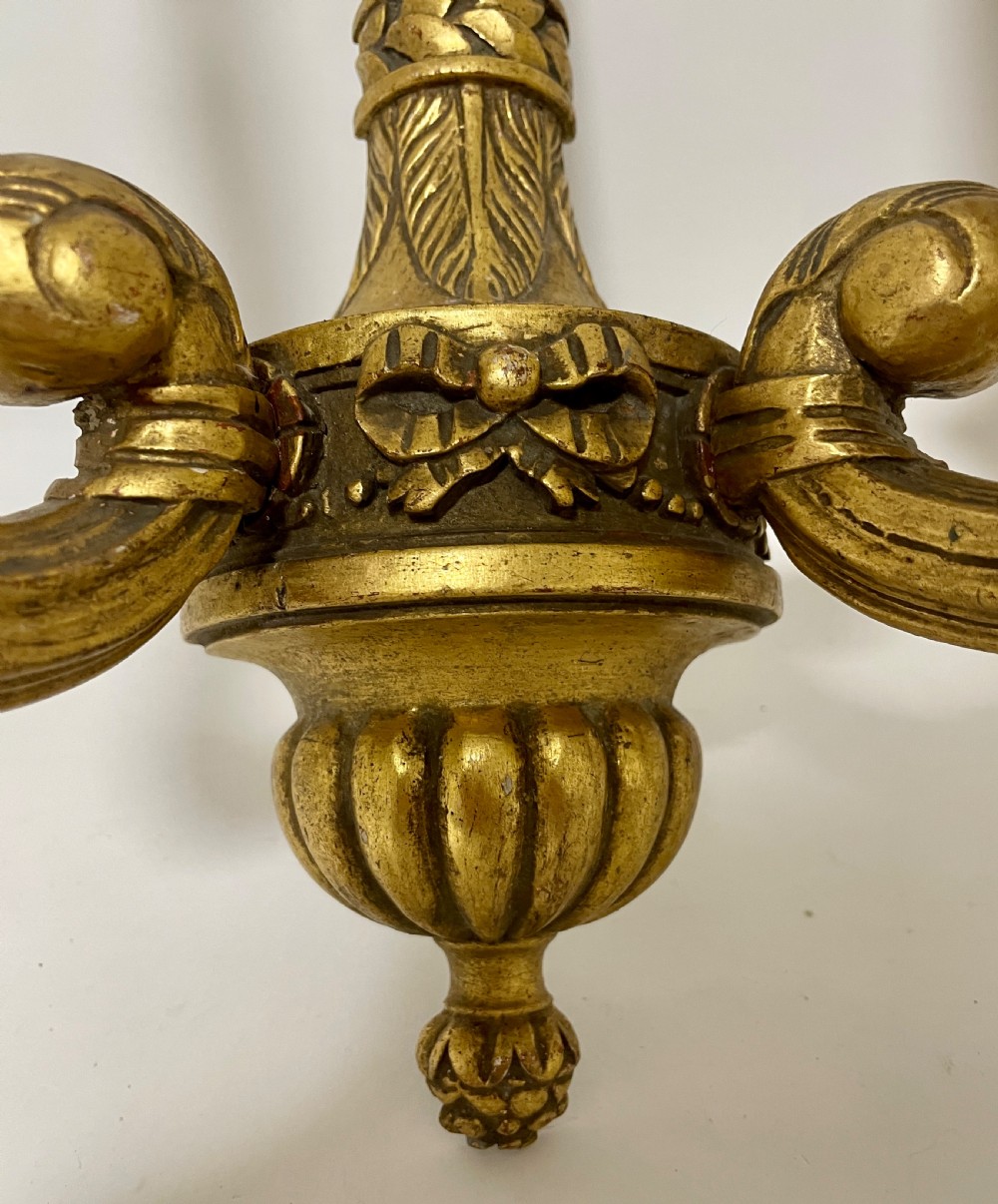 Pair of Antique Giltwood Wall Lights View VI