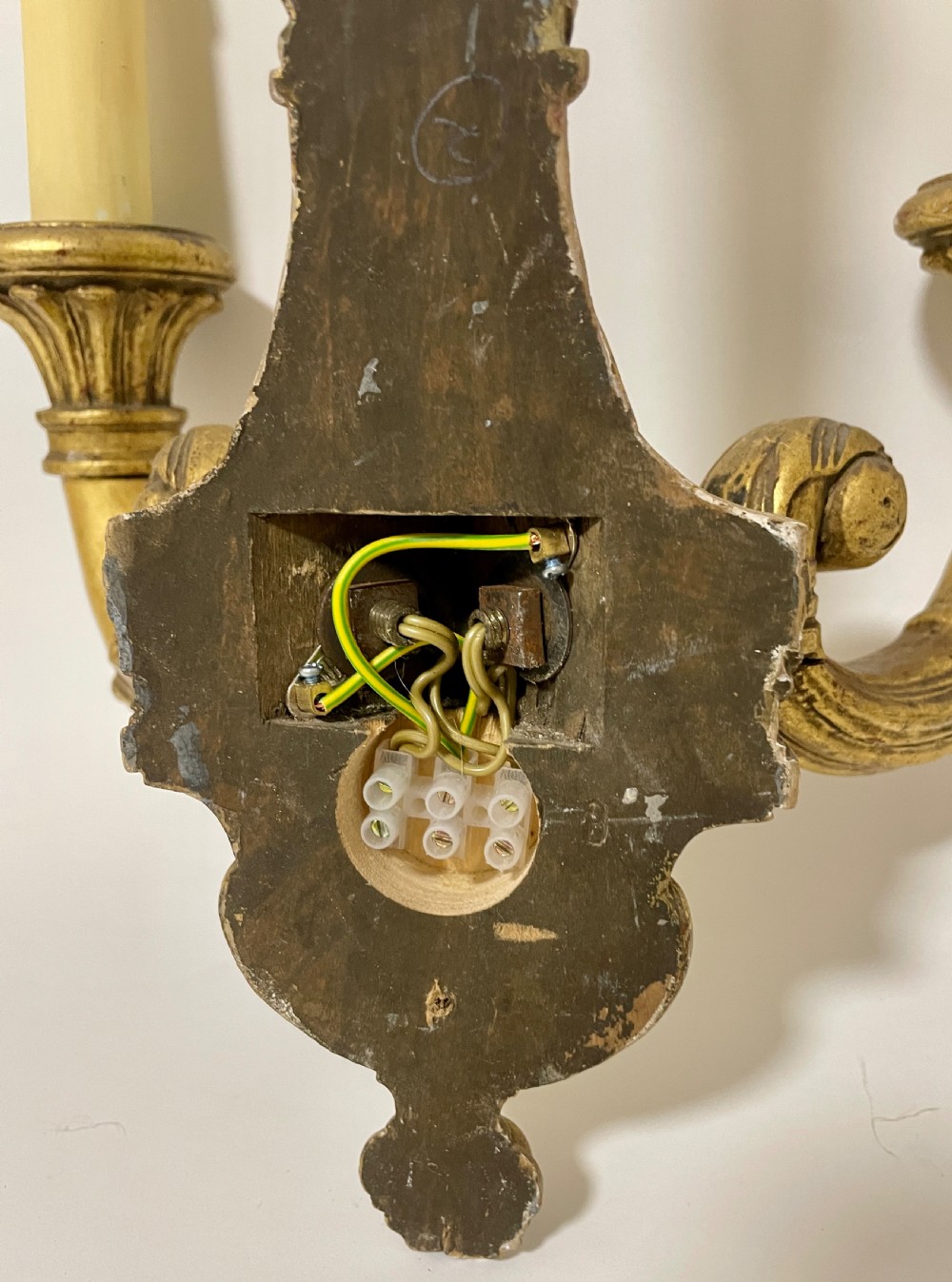 Pair of Antique Giltwood Wall Lights View XIII