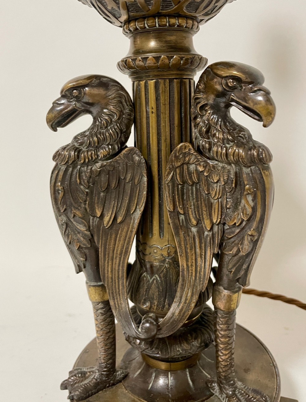 Antique Bronze Table Lamp View IV
