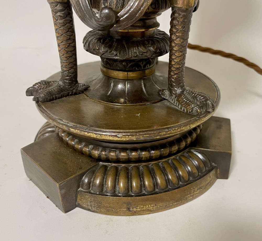 Antique Bronze Table Lamp View VI