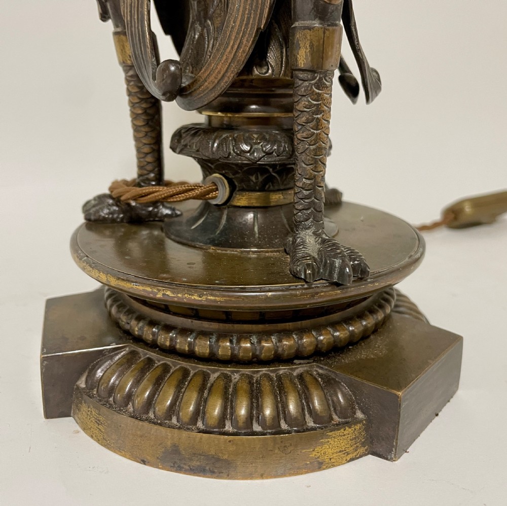 Antique Bronze Table Lamp View VIII