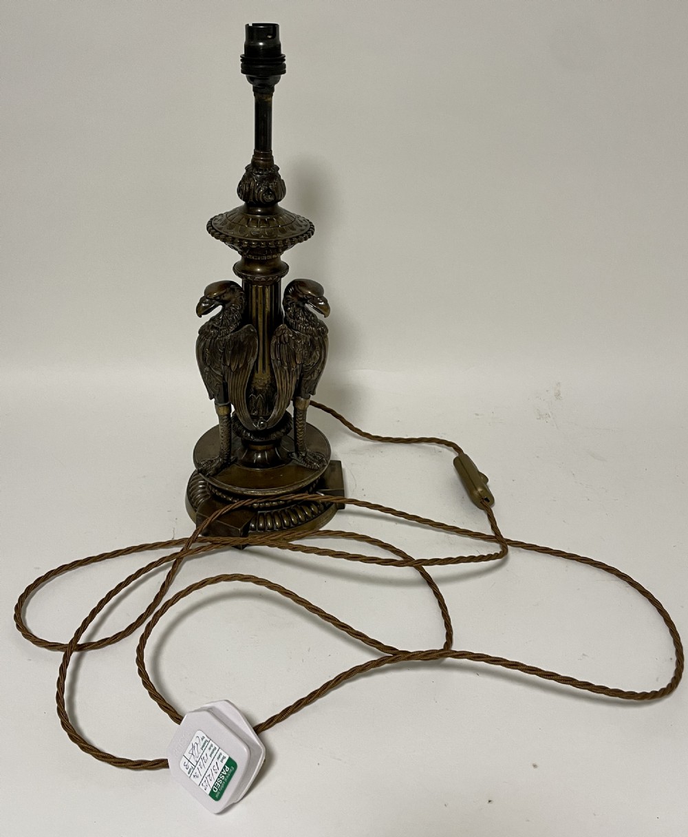 Antique Bronze Table Lamp View XI