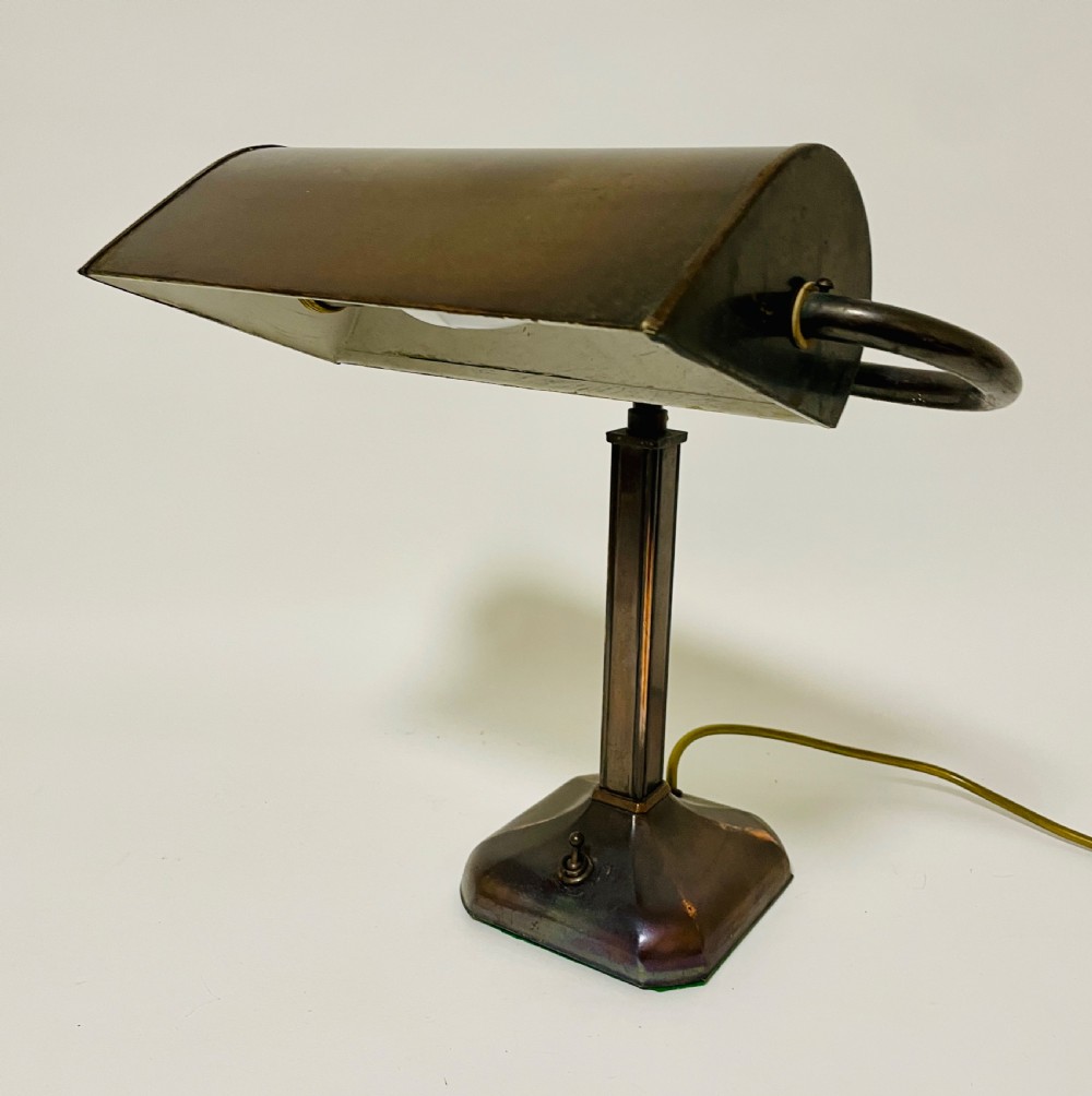 Antique Bankers Desk Lamp View IX