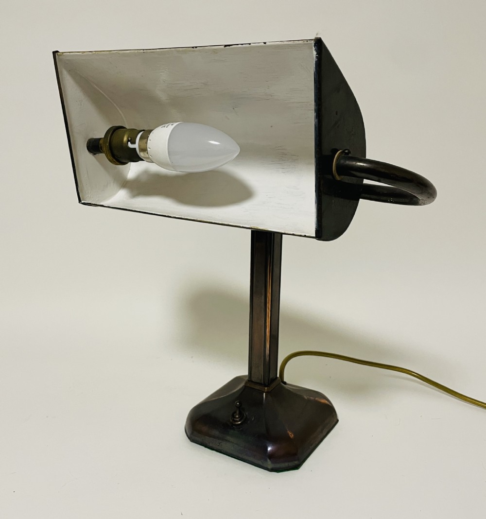 Antique Bankers Desk Lamp View XI