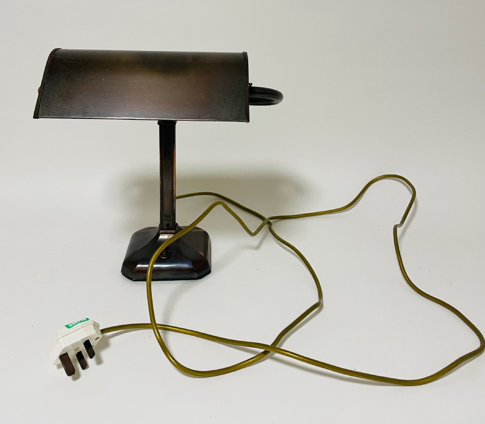 Antique Bankers Desk Lamp View XIII